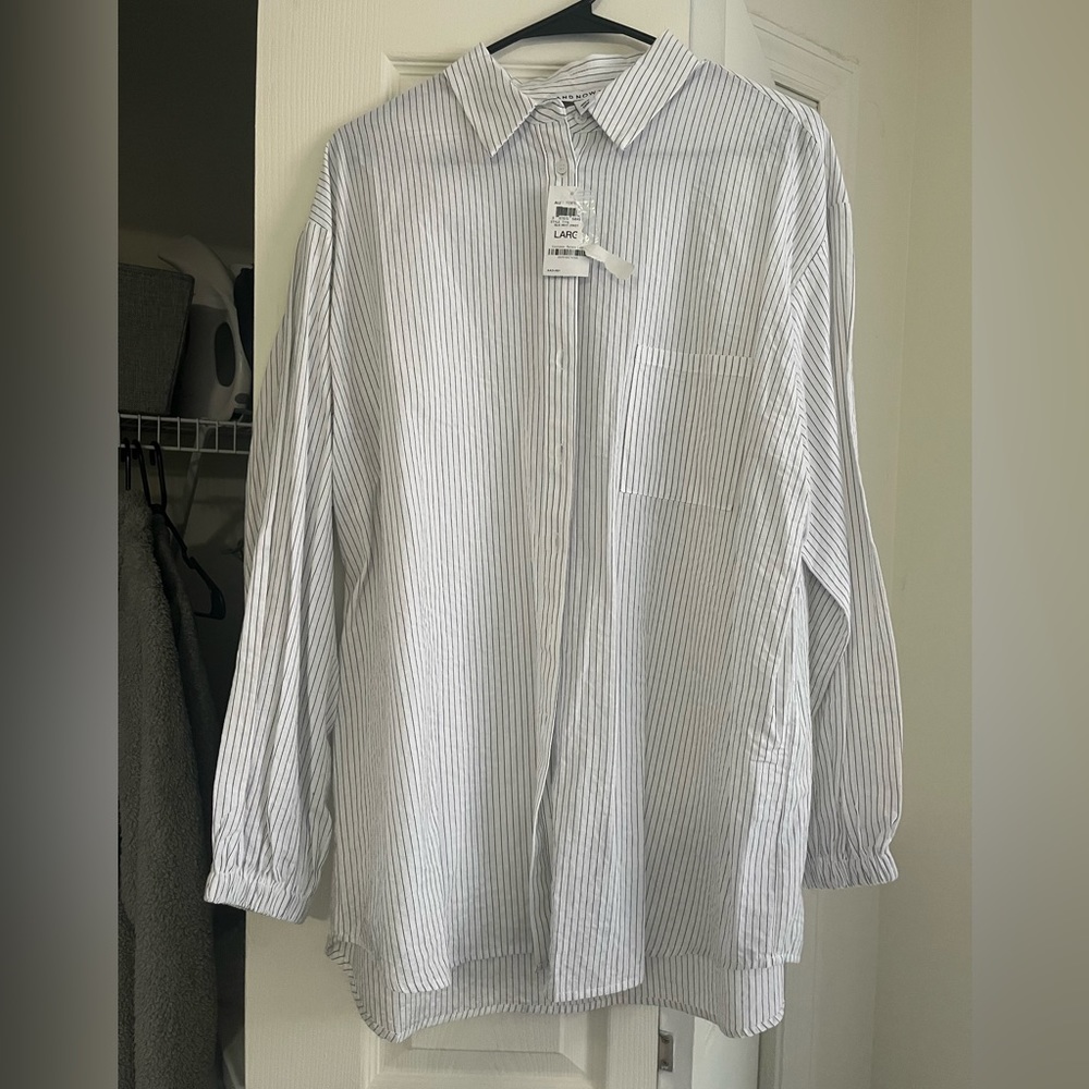 And now this women’s button down dress shirt